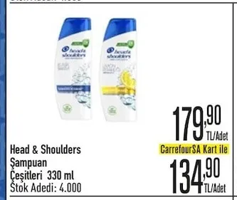 Head & Shoulders Şampuan Çeşitleri 330 Ml