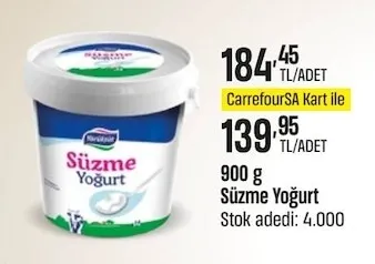 Yörüksüt Süzme Yoğurt 900 G