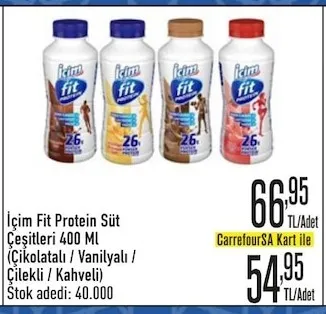 Içim Fit Protein Süt Çeşitleri 400 Ml