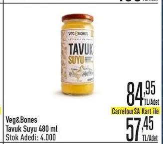 Veg&Bones Tavuk Suyu 480 Ml
