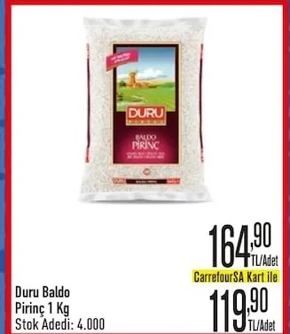 Duru Baldo Pirinç 1 Kg