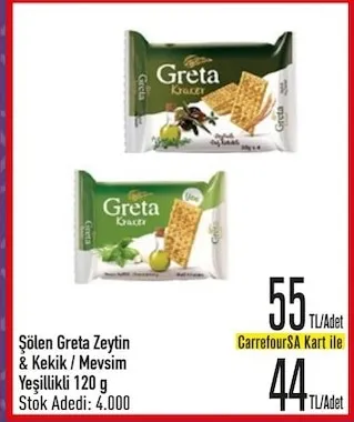 Şölen Greta Zeytin & Kekik / Mevsim Yeşillikli 120 G
