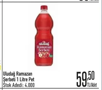 Uludağ Ramazan Şerbeti 1 Litre Pet