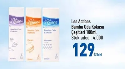 Les Actions Bambu Oda Kokusu Çeşitleri 100Ml