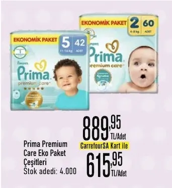 Prima Premium Care Eko Paket Çeşitleri