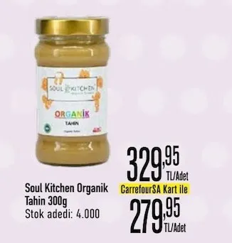 Soul Kitchen Organik Tahin 300G