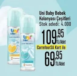 Uni Baby Bebek Kolonyası Çeşitleri