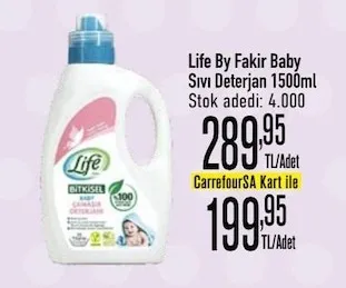 Life By Fakir Baby Sıvı Deterjan 1500Ml