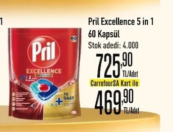 Pril Excellence 5 In 1 60 Kapsül