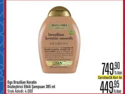 Ogx Brazilian Keratin Düzleştirici Etkili Şampuan 385 Ml
