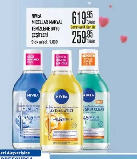 Nıvea Mıcellar Makyaj Temızleme Suyu Çeşitleri