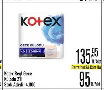 Kotex Regl Gece Külodu 2'Li