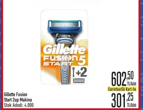Gillette Fusion Start 2Up Makina