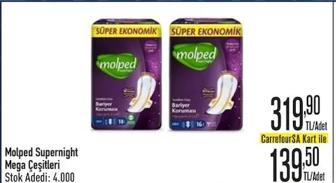 Molped Supernight Mega Çeşitleri