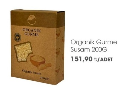 Organik Gurme Susam 200G