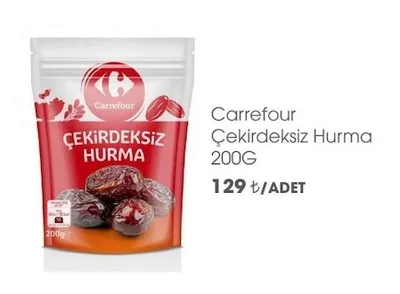 Carrefour Çekirdeksiz Hurma 200G