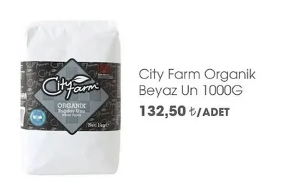City Farm Organik Beyaz Un 1000G