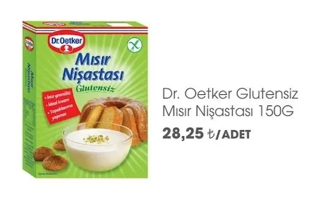 Dr. Oetker Glutensiz Mısır Nişastası 150G
