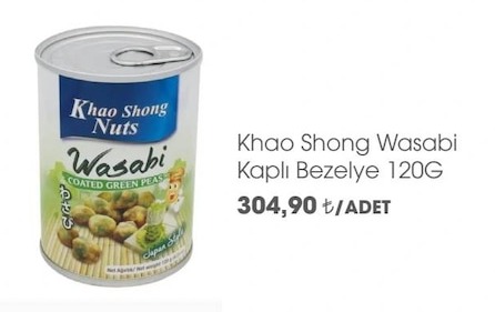 Khao Shong Wasabi Kaplı Bezelye 120G