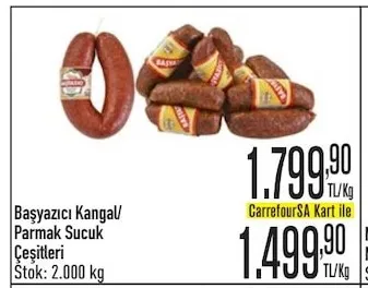 Başyazıcı Kangal/ Parmak Sucuk Çeşitleri