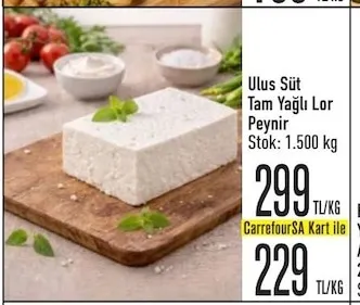 Ulus Süt Tam Yağlı Lor Peynir