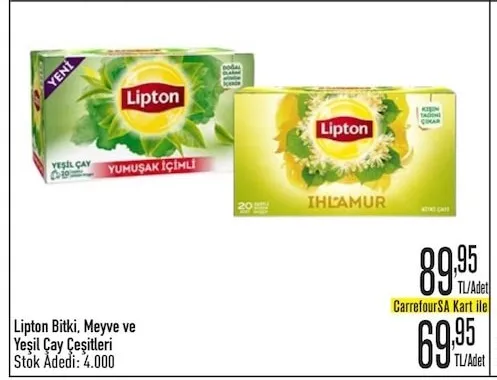 Lipton Bitki, Meyve Ve Yeşil Çay Çeşitleri