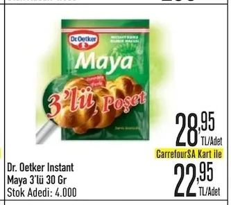 Dr. Oetker Instant Maya 3'Lü 30 Gr