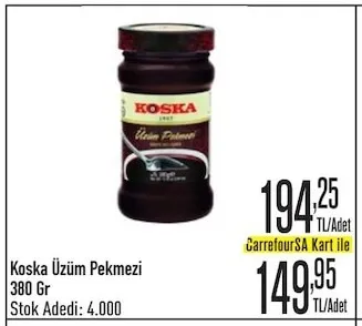 Koska Üzüm Pekmezi 380 Gr