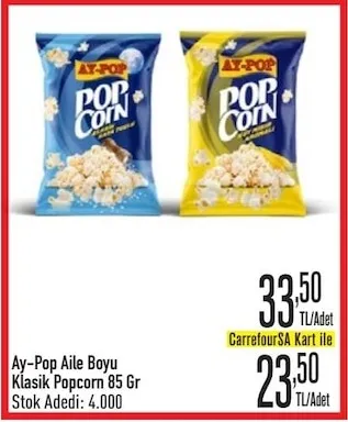 Ay-Pop Aile Boyu Klasik Popcorn 85 Gr