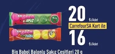 Big Babol Balonlu Sakız Çeşitleri 20 G