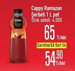 Cappy Ramazan Şerbeti 1 L Pet