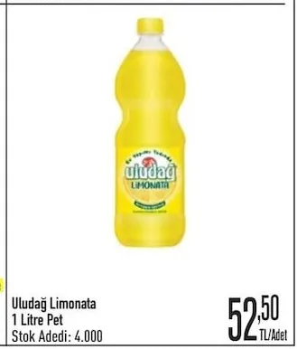 Uludağ Limonata 1 Litre Pet