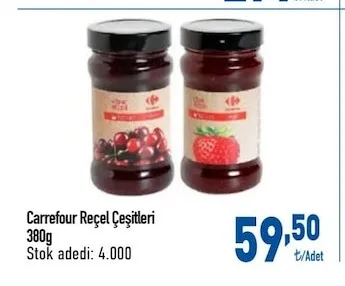 Carrefour Reçel Çeşitleri 380G