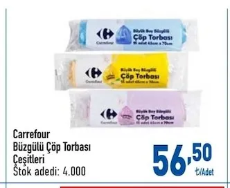 Carrefour Büzgülü Çöp Torbası Çeşitleri
