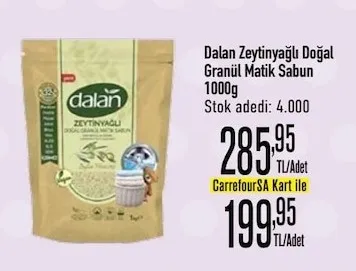 Dalan Zeytinyağlı Doğal Granül Matik Sabun 1000G
