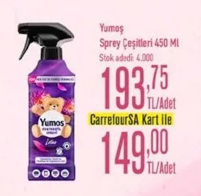 Yumoş Sprey Çeşitleri 450 Ml