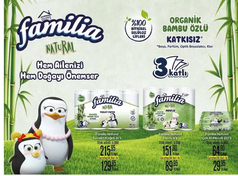 Familia Natural Tuvalet Kağıdı 16'Lı