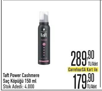 Taft Power Cashmere Saç Köpüğü 150 Ml