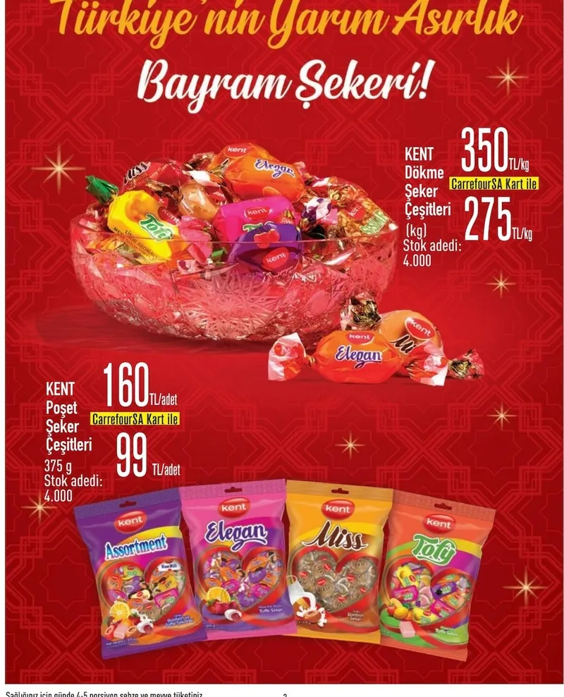 Kent Dökme Şeker Çeşitleri