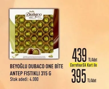 Beyoğlu Dubaco One Bite Antep Fıstıklı 315 G