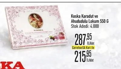 Koska Karadut Ve Ahududulu Lokum 550 G