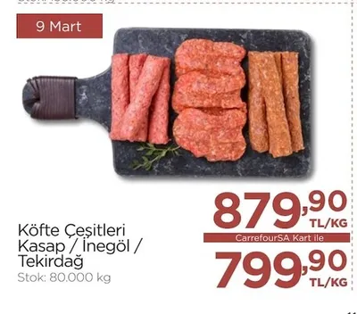 Köfte Çeşitleri Kasap / İnegöl / Tekirdağ