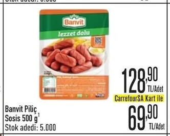 Banvit Piliç Sosis 500 G