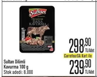 Sultan Dilimli Kavurma 100 G