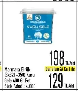 Marmara Birlik (3X321-350) Kuru Sele 400 Gr Pet