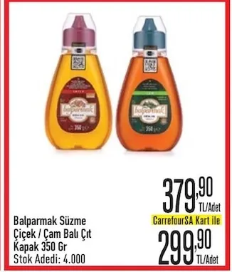 Balparmak Süzme Çiçek / Çam Balı Çt Kapak 350 Gr