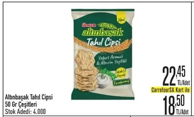 Altınbaşak Tahıl Cipsi 50 Gr Çeşitleri