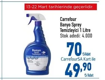 Carrefour Banyo Sprey Temizleyici 1 Litre