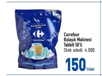 Carrefour Bulaşık Makinesi Tableti 50'Li
