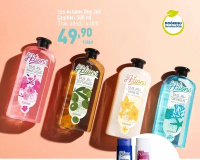 Les Actions Duş Jeli Çeşitleri 500 Ml